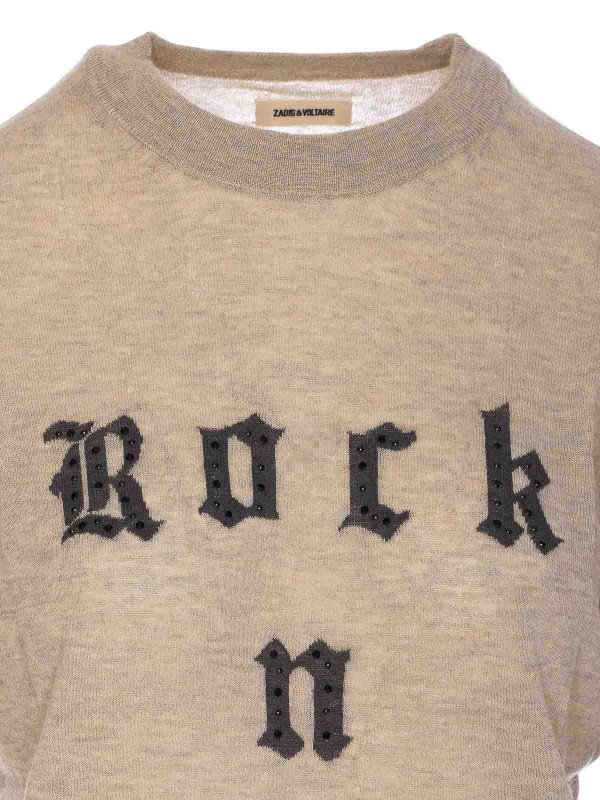 クルーネック - ベージュ shop online: ZADIG&VOLTAIRE