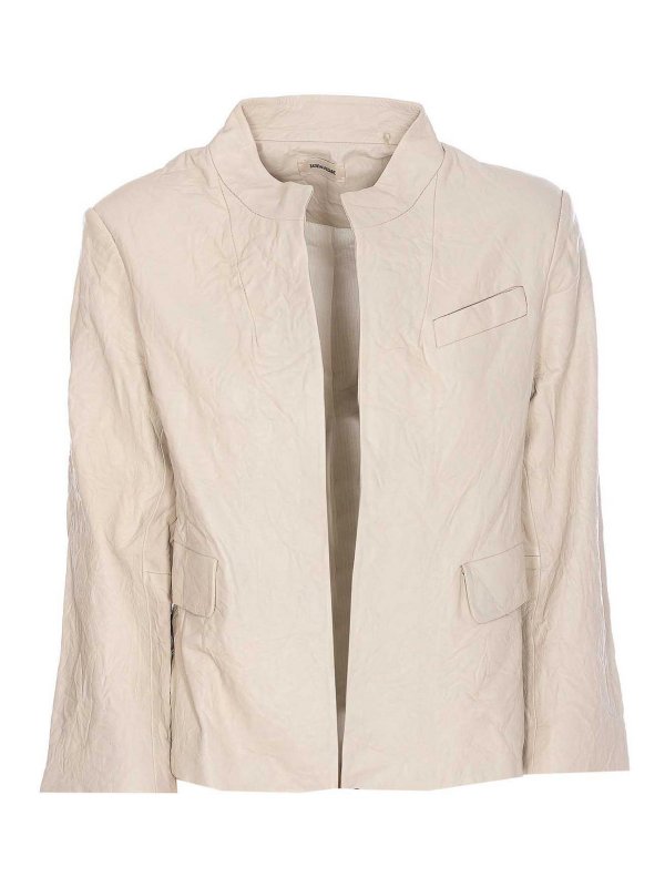 ZADIG&VOLTAIRE: casual jackets - Ecru Veryn Jacket