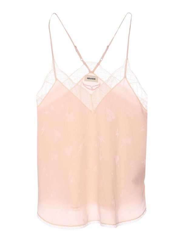 ZADIG&VOLTAIRE: Top e canotte - Pink Christy Top