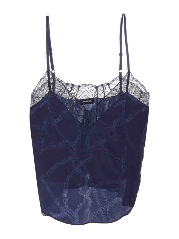 ZADIG&VOLTAIRE: トップス＆タンクトップ - トップ/タンクトップ - ブルー