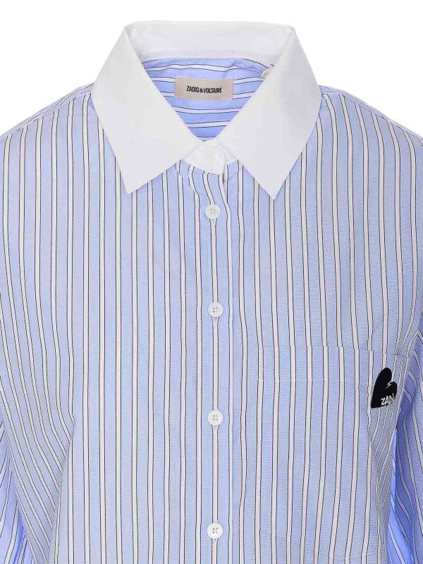 シャツ - ブルー shop online: ZADIG&VOLTAIRE