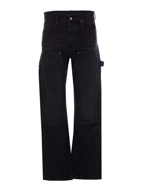 AMIRI: ブーツカットジーンズ - ブーツカットジーンズ - 黒