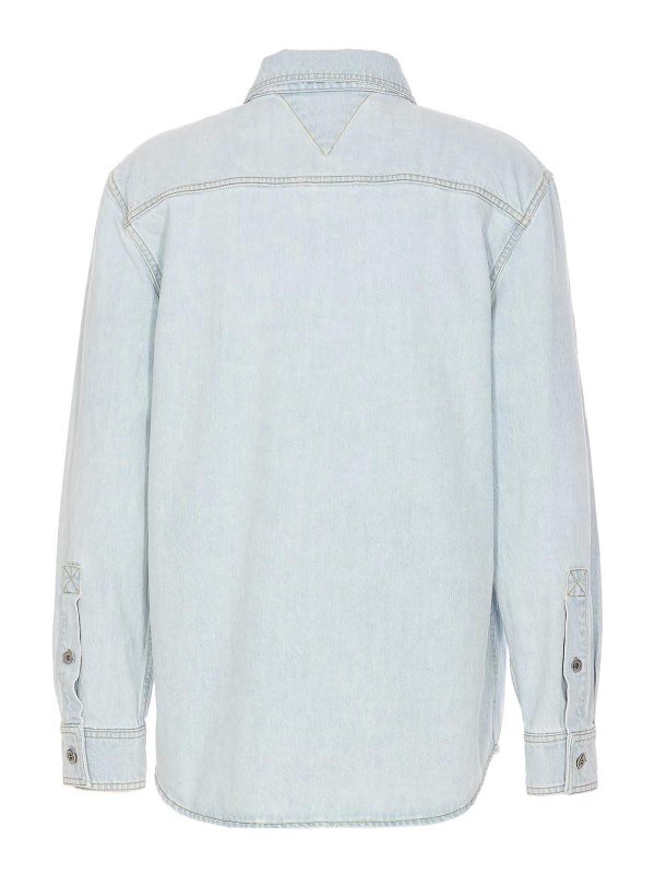 BOTTEGA VENETA: casual jackets online - Extra Bleached Denim Overshirt