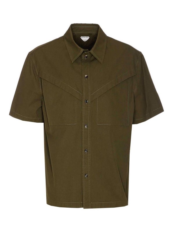 BOTTEGA VENETA: シャツ - シャツ - 緑