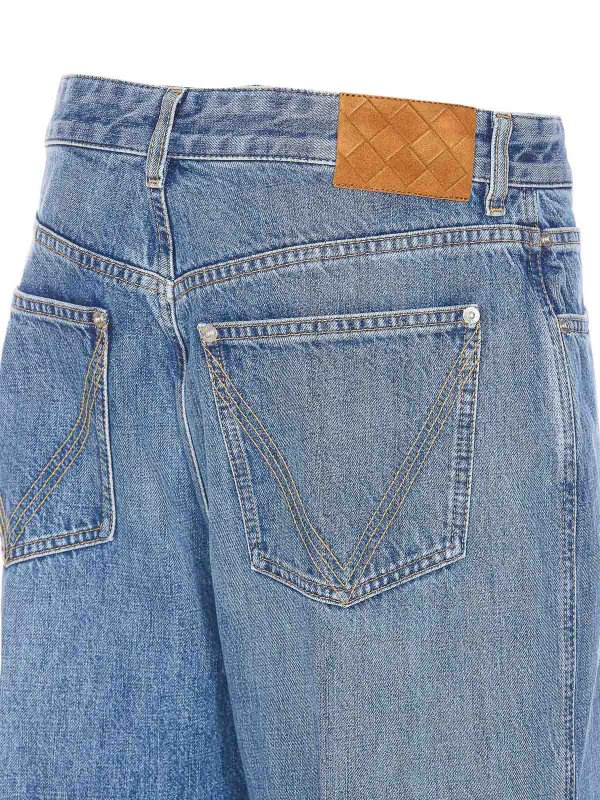 The Best Shops BOTTEGA VENETA: bootcut jeans - Vintage Indigo Turned Up Jeans
