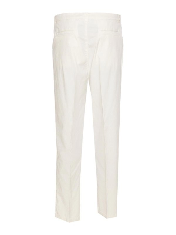BRUNELLO CUCINELLI: Pantalons casual online - Pantalons Décontractés - Blanc