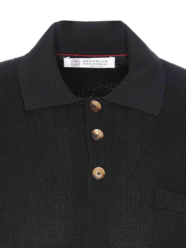 Poloshirt - Schwarz shop online: BRUNELLO CUCINELLI