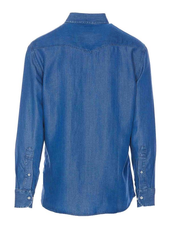 BRUNELLO CUCINELLI: シャツ online - シャツ - ブルー