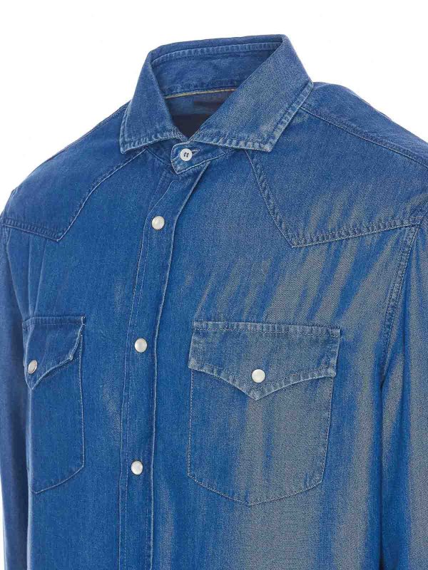 The Best Shops BRUNELLO CUCINELLI: シャツ - シャツ - ブルー