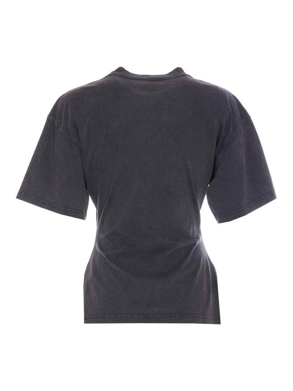 Courreges: t-shirts online - Printed Stone T-Shirt