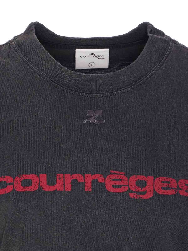 Printed Stone T-Shirt shop online: Courreges
