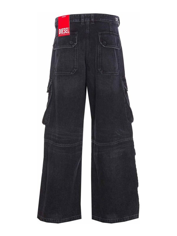 DIESEL: Jeans évasés online - Jean Bootcut - Noir