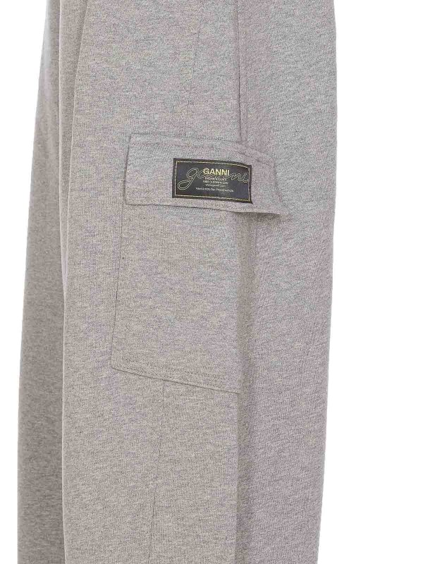 The Best Shops GANNI: スウェットパンツ - トラックスーツ ボトムス - グレー