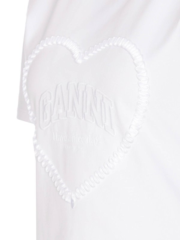 The Best Shops GANNI: T-shirts - T-Shirt - Weiß