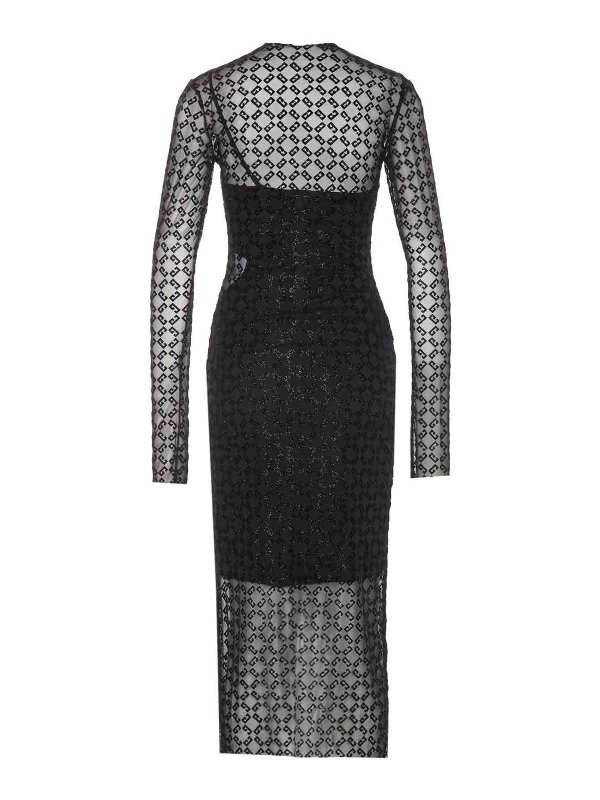 GIVENCHY: knee length dresses online - Tulle Monogram Dress