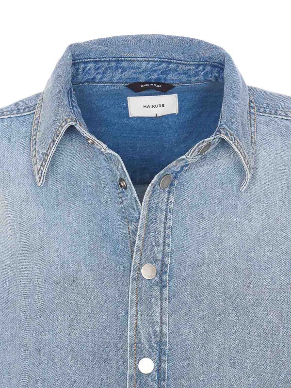 シャツ - ブルー shop online: HAIKURE