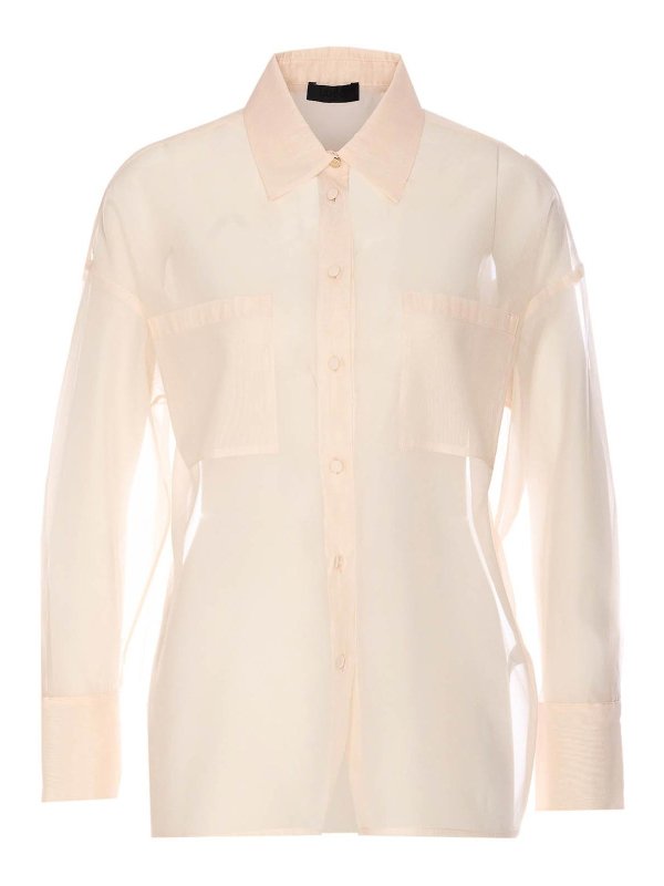 Liu Jo: camicie - Camicia rosa con bottoni frontali chiusura