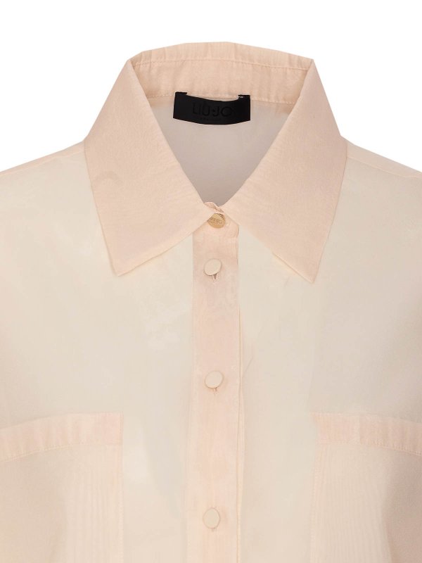 Camicia rosa con bottoni frontali chiusura shop online: Liu Jo