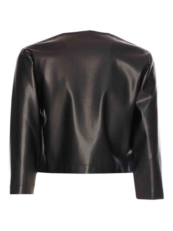 Liu Jo: Vestes en cuir online - Blouson En Cuir - Noir