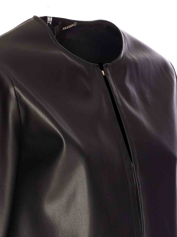 The Best Shops Liu Jo: Vestes en cuir - Blouson En Cuir - Noir