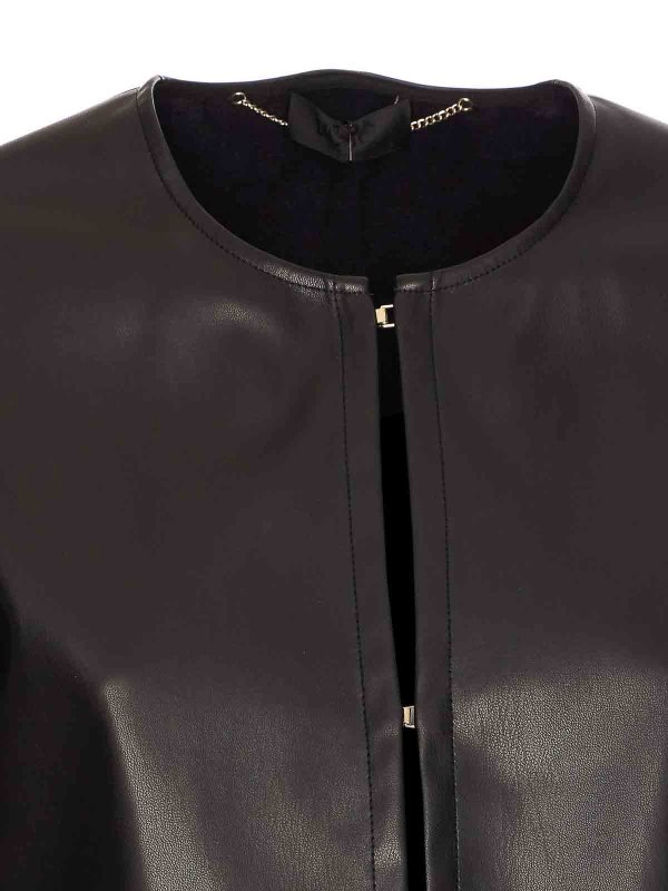Blouson En Cuir - Noir shop online: Liu Jo