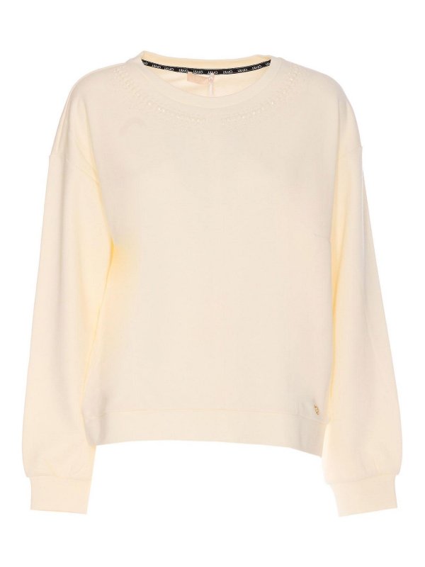 Liu Jo: Sweatshirts & Pulls - Sweat-Shirts - Blanc