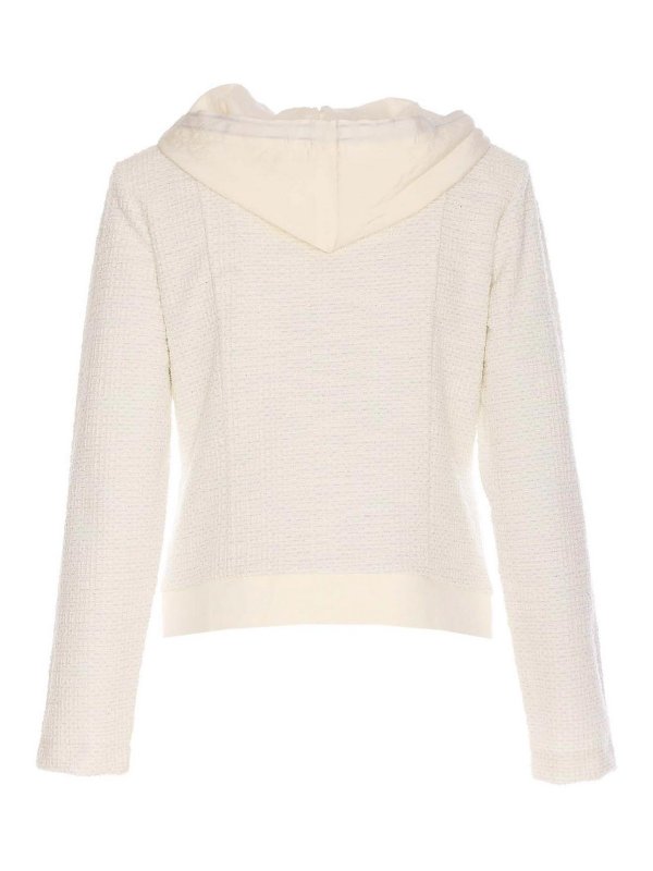 Liu Jo: giacche casual online - Giacca bianca con chiusura a zip frontale