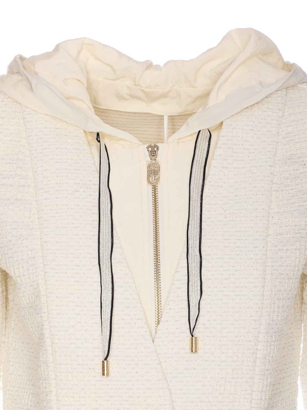 Giacca bianca con chiusura a zip frontale shop online: Liu Jo