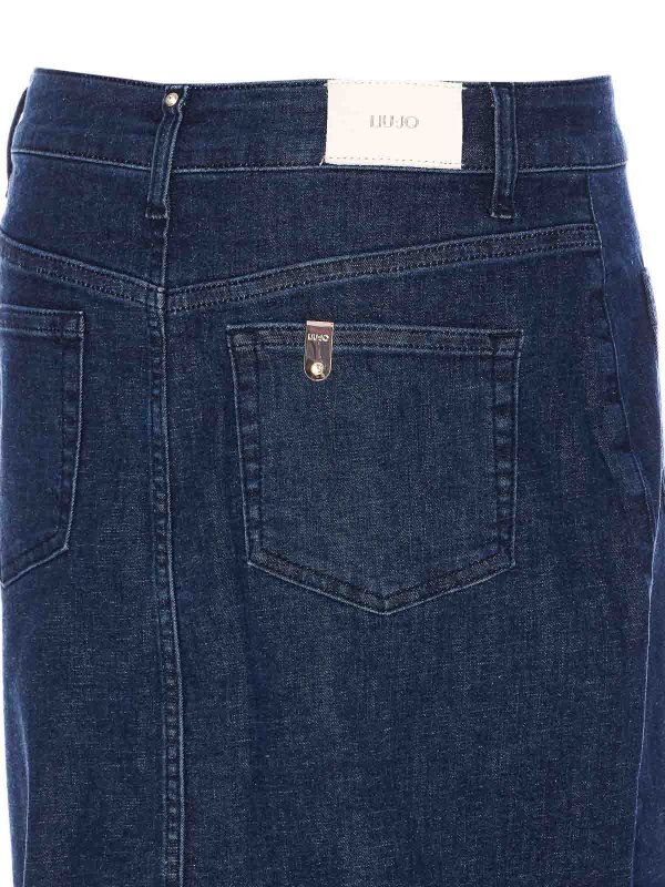 The Best Shops Liu Jo: Jupes midi et au genou - Jupe Midi - Bleu