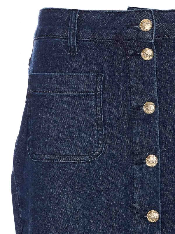 Jupe Midi - Bleu shop online: Liu Jo