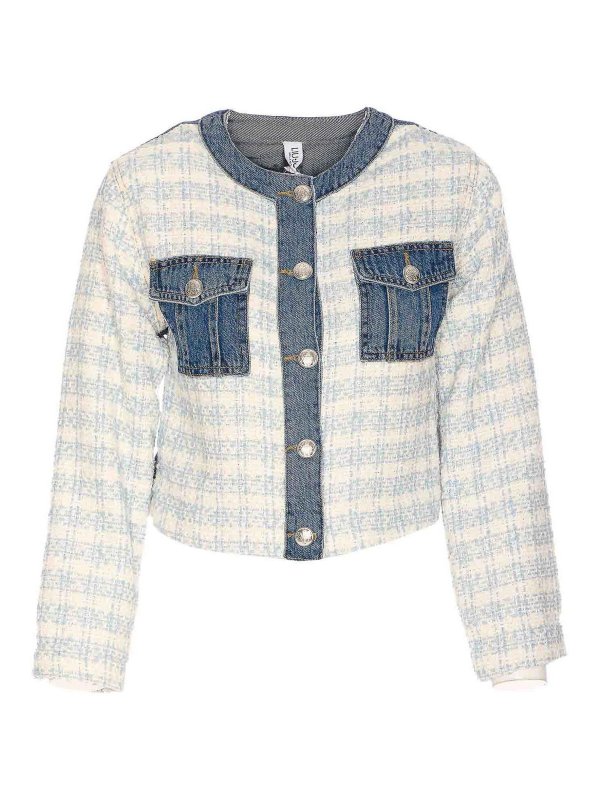 Liu Jo: デニムジャケット - デニムジャケット - 白