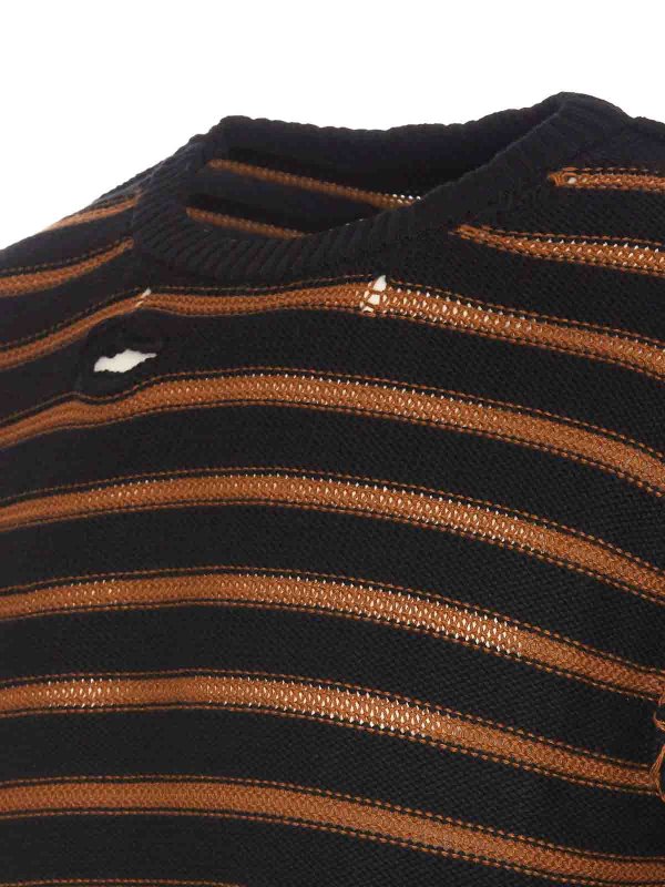 The Best Shops MM6 MAISON MARGIELA: クルーネック - クルーネック - ブラウン