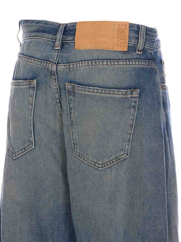 The Best Shops MM6 MAISON MARGIELA: bootcut jeans - Denim Jeans