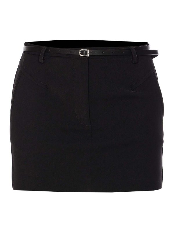 PATRIZIA PEPE: Mini jupes - Jupe Midi - Noir