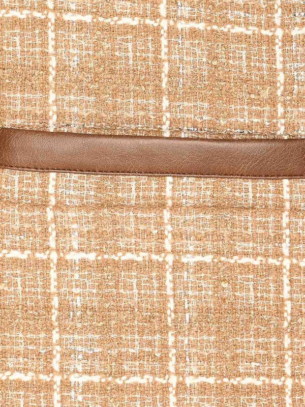 The Best Shops Pinko: Lederjacken - Lederjacke - Beige