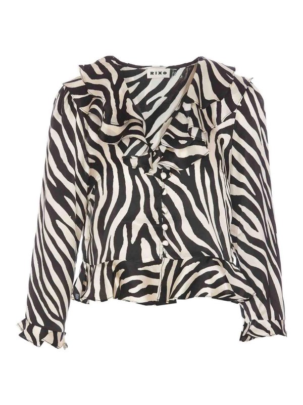 RIXO: Tops & Débardeurs - Top - Blanc