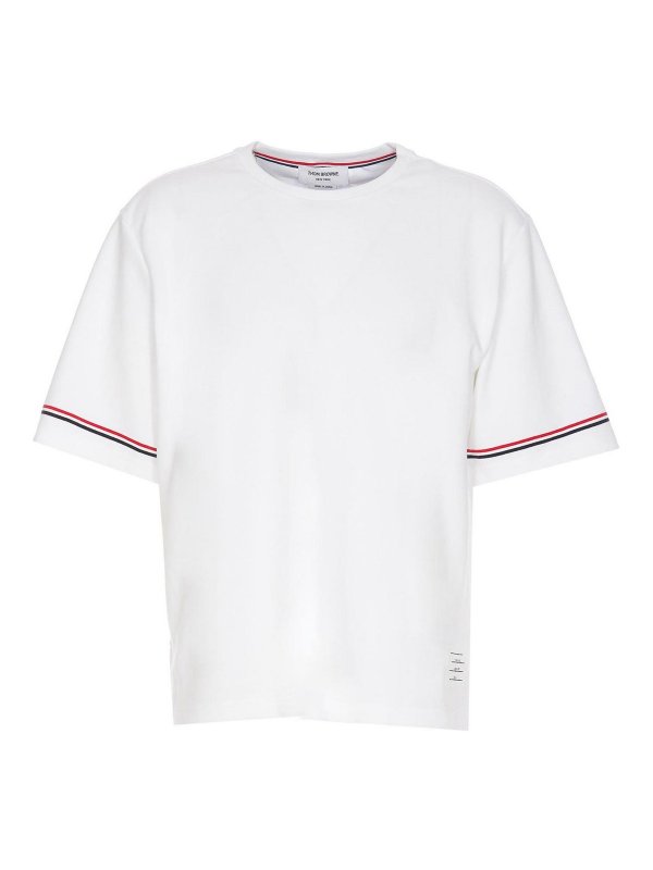 THOM BROWNE: T-shirts - T-Shirt - Weiß