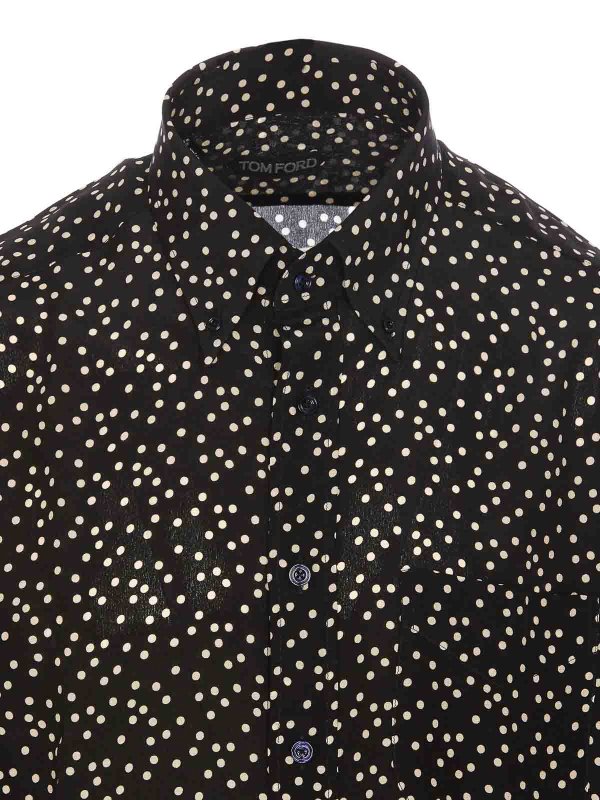 Dot Print Shirt shop online: TOM FORD