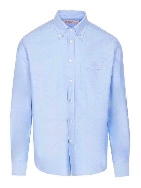 VALENTINO GARAVANI: シャツ - シャツ - ブルー