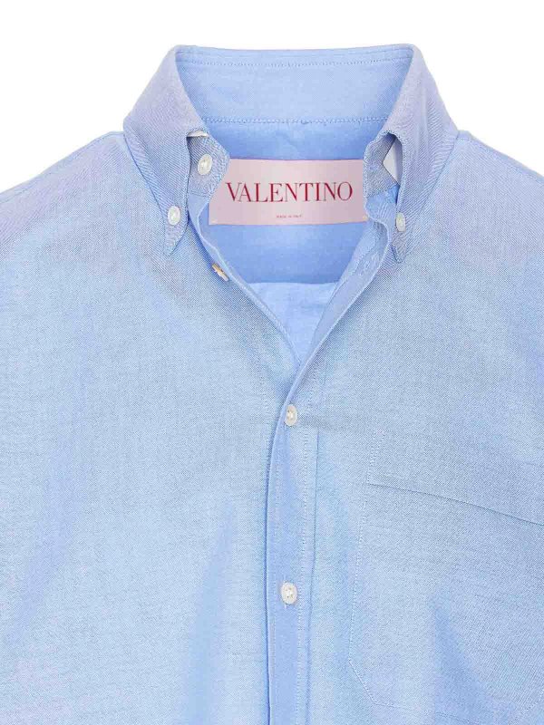 シャツ - ブルー shop online: VALENTINO GARAVANI