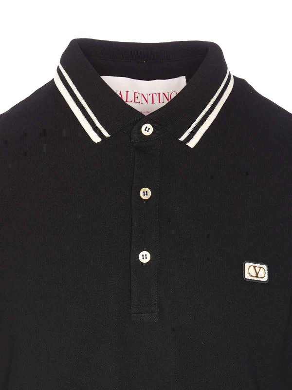 ポロシャツ - 黒 shop online: VALENTINO GARAVANI