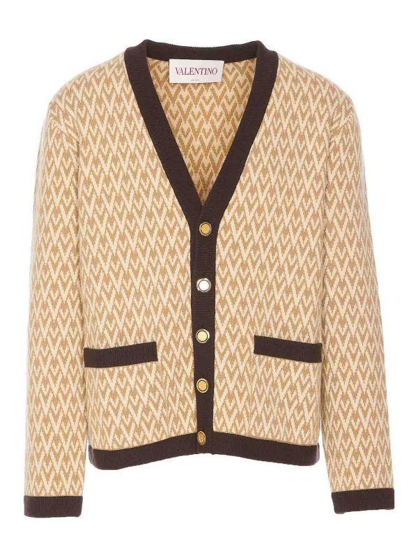 VALENTINO GARAVANI: cardigan - Toute La V Motif Cardigan