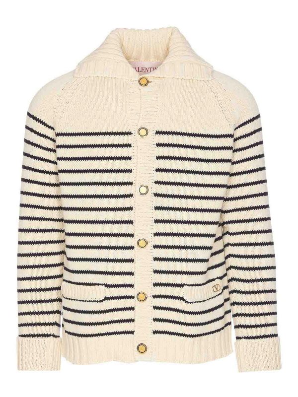 VALENTINO GARAVANI: Cardigans - Cardigan - Beige