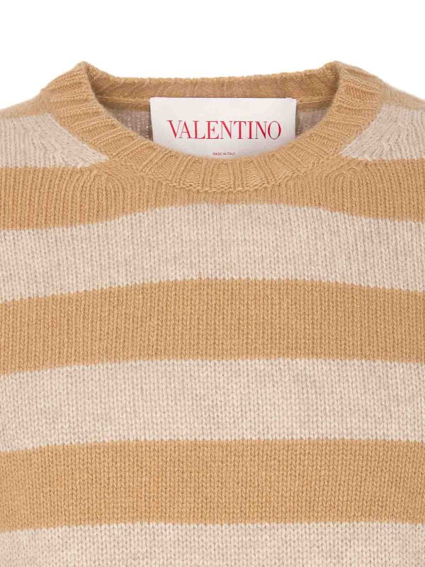 クルーネック - ベージュ shop online: VALENTINO GARAVANI