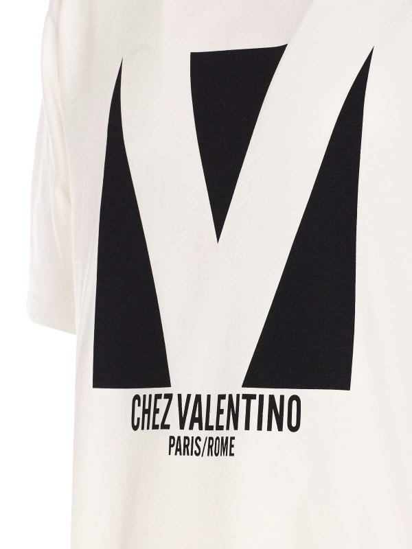 The Best Shops VALENTINO GARAVANI: t-shirt - T-shirt White Chez Valentino