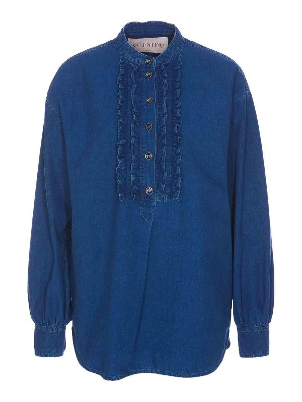 VALENTINO GARAVANI: Camisas - Camisa - Azul