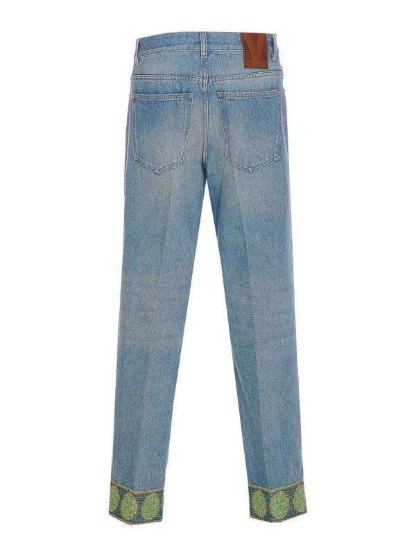 VALENTINO GARAVANI: ストレートジーンズ online - ストレートジーンズ - ブルー