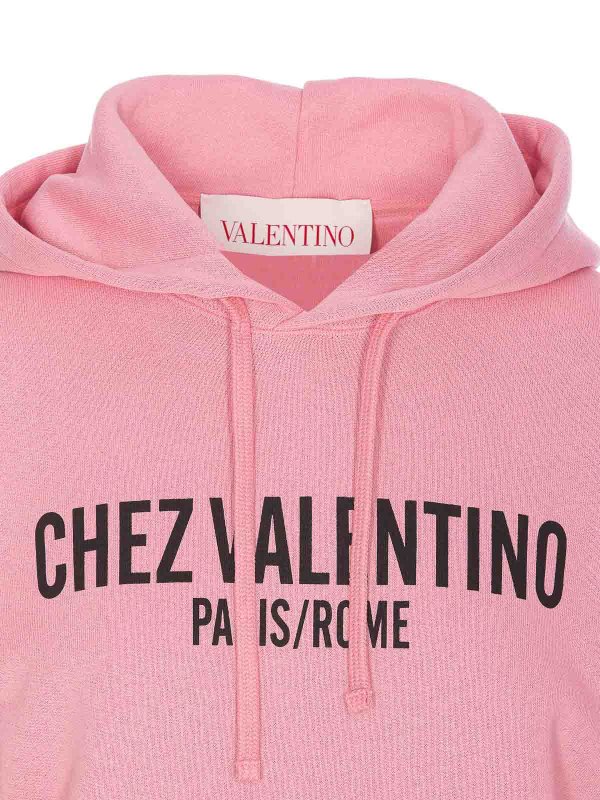 Chez Valentino Print Hoodie shop online: VALENTINO GARAVANI