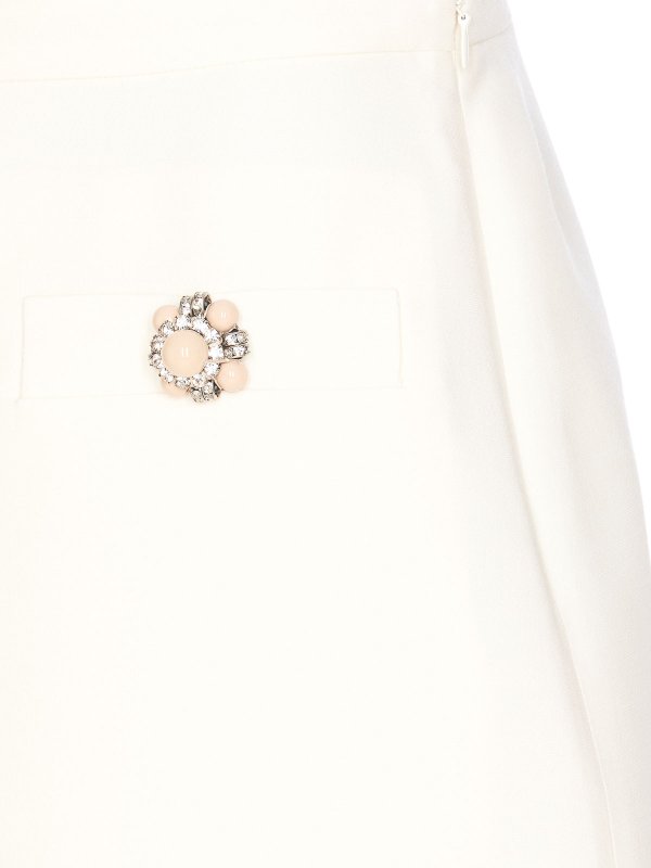 VALENTINO GARAVANI buy online ミニスカート - 白