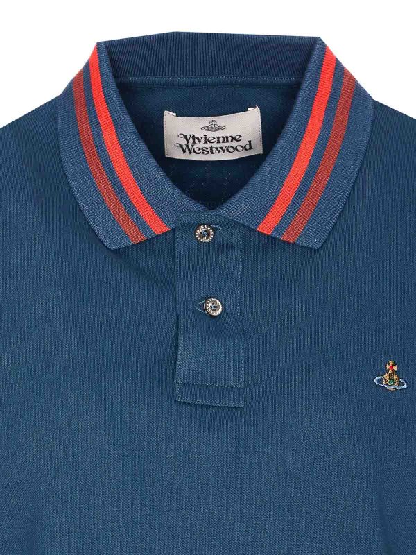 ポロシャツ - ブルー shop online: VIVIENNE WESTWOOD